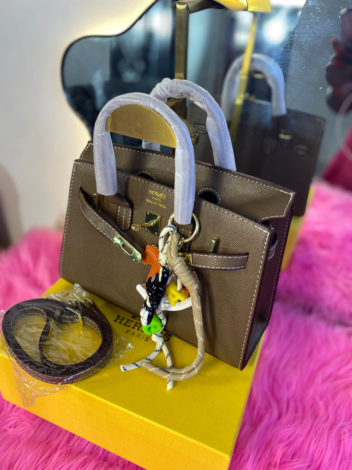 Hermes in box with accessories