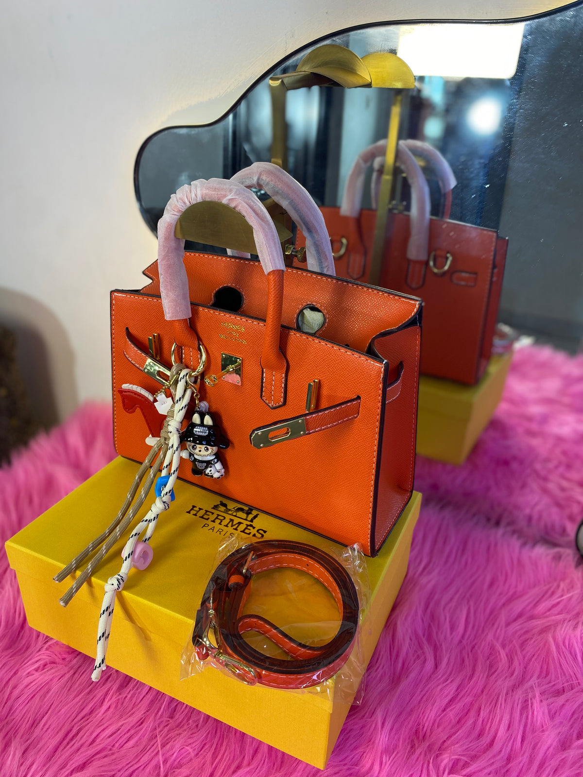 Hermes in box with accessories