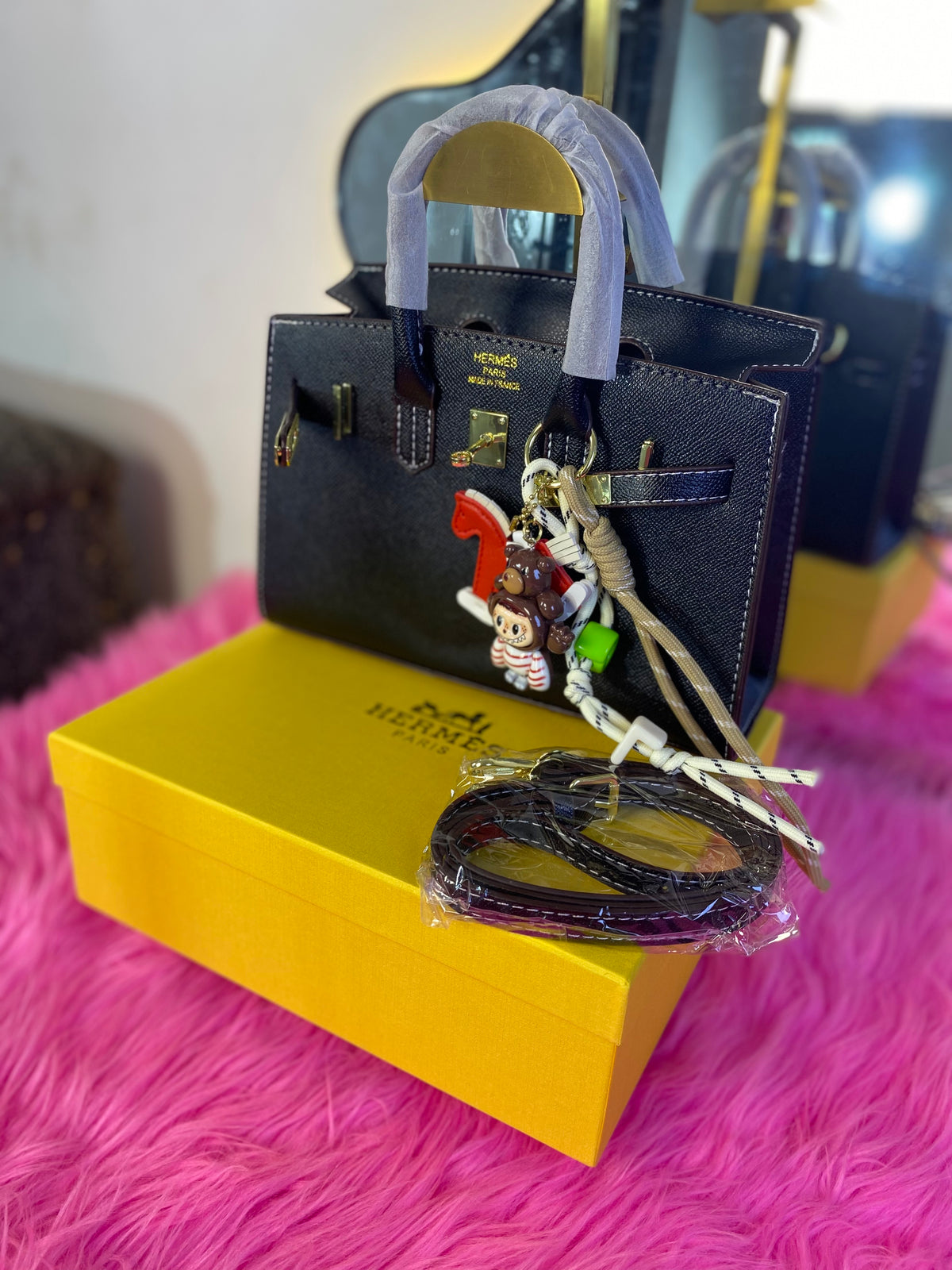 Hermes in box with accessories