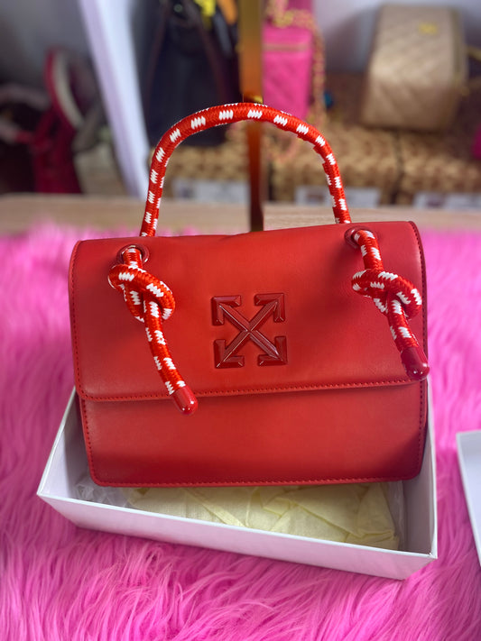 Off white bag in box