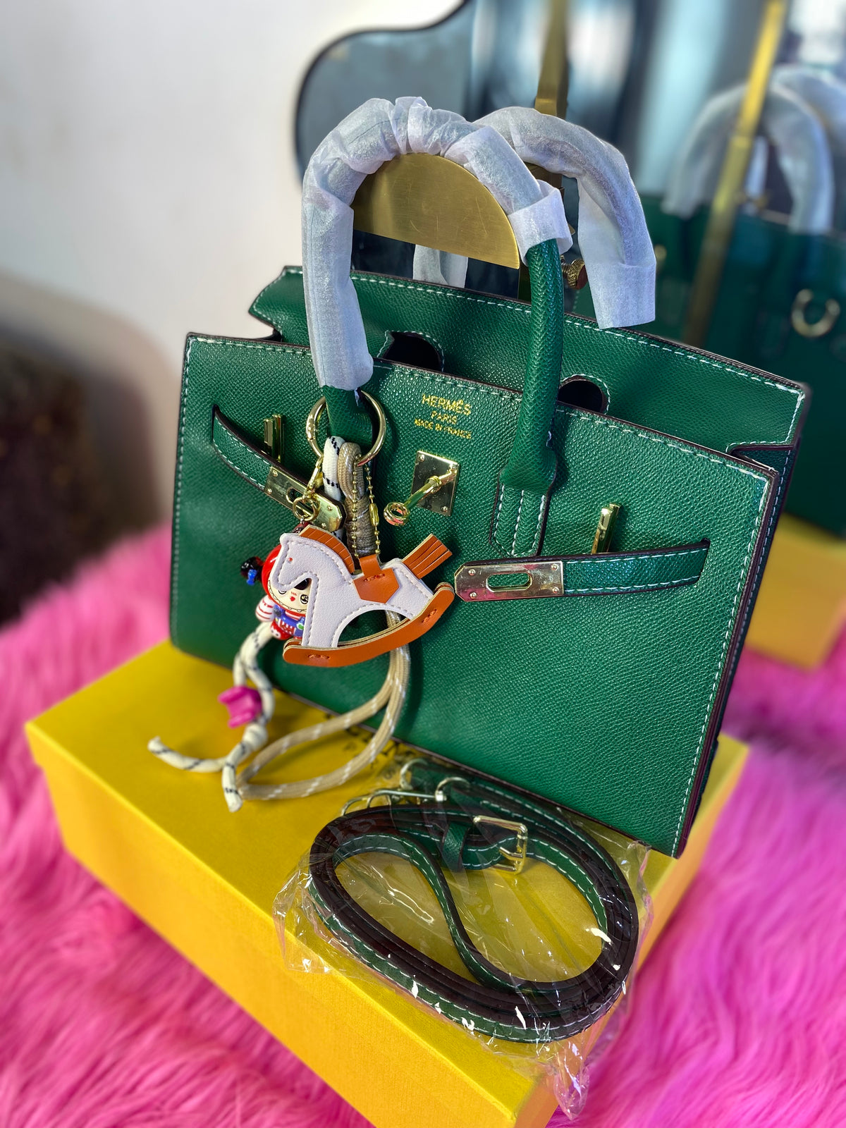 Hermes in box with accessories